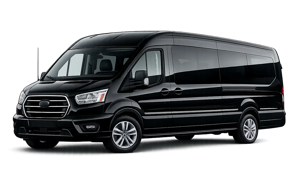 Minibus private airport transfer vehicle