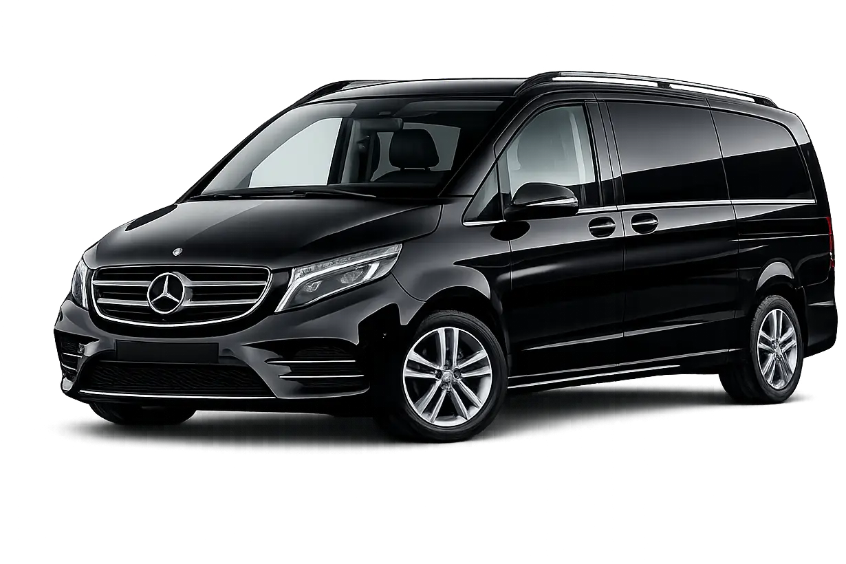 Minivan private airport transfer vehicle